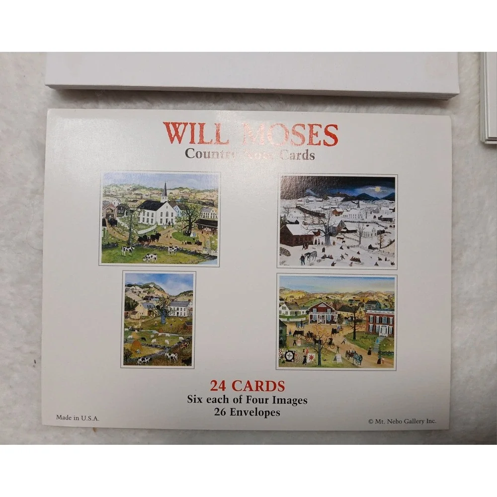 Note Card Collection By Will Moses 11 Cards 4 Images 12 Envelopes Country Scenes